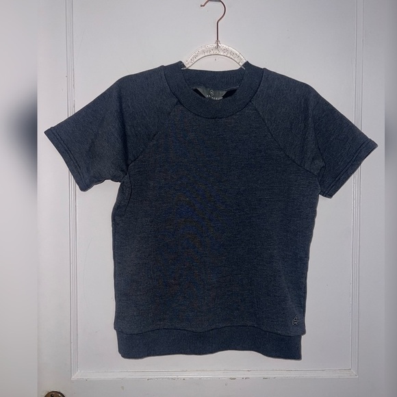 AETHER Women's Short Sleeve Crew Sweatshirt Gray Size XS $128 - Picture 5 of 5